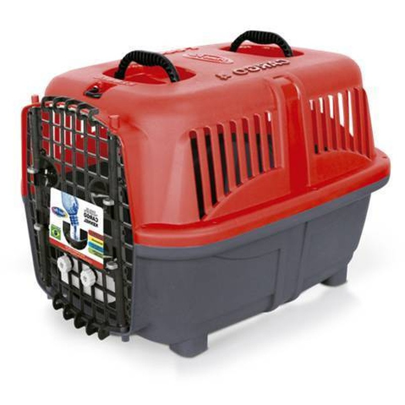 Caixa De Transporte Cargo Kennel Nº5 Un Vermelho