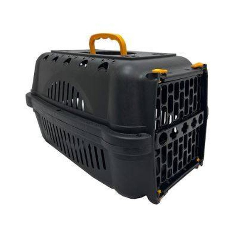 Caixa De Transporte Falcon Black Durapets Nº 3 Un Amarela