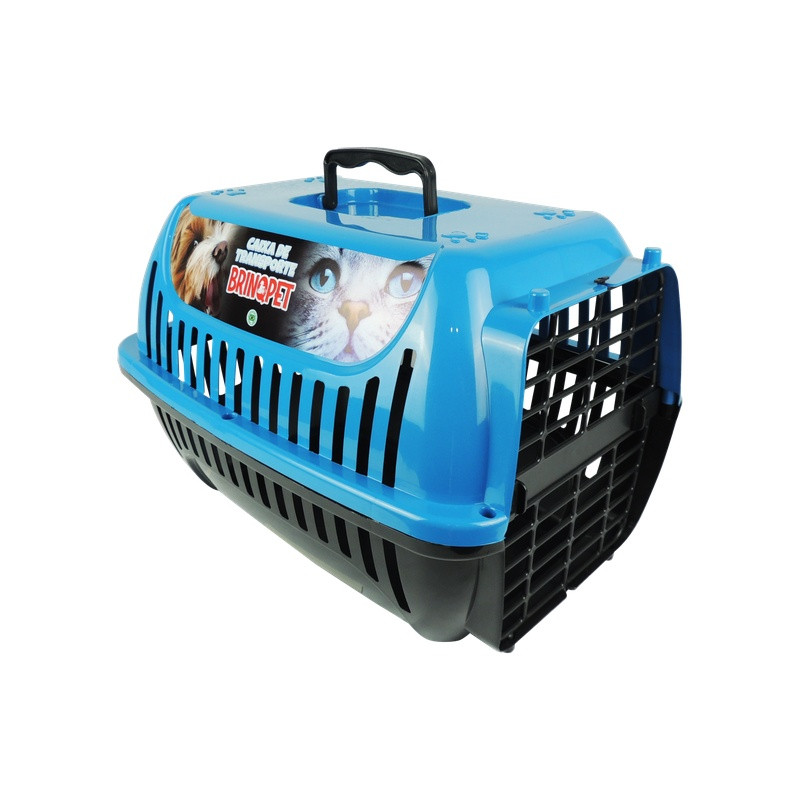 Caixa De Transporte N2 Brinqpet Un Azul