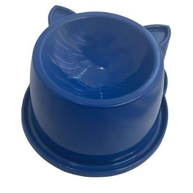 Comedouro Anatomico Gato Luxo Durapets Un Azul