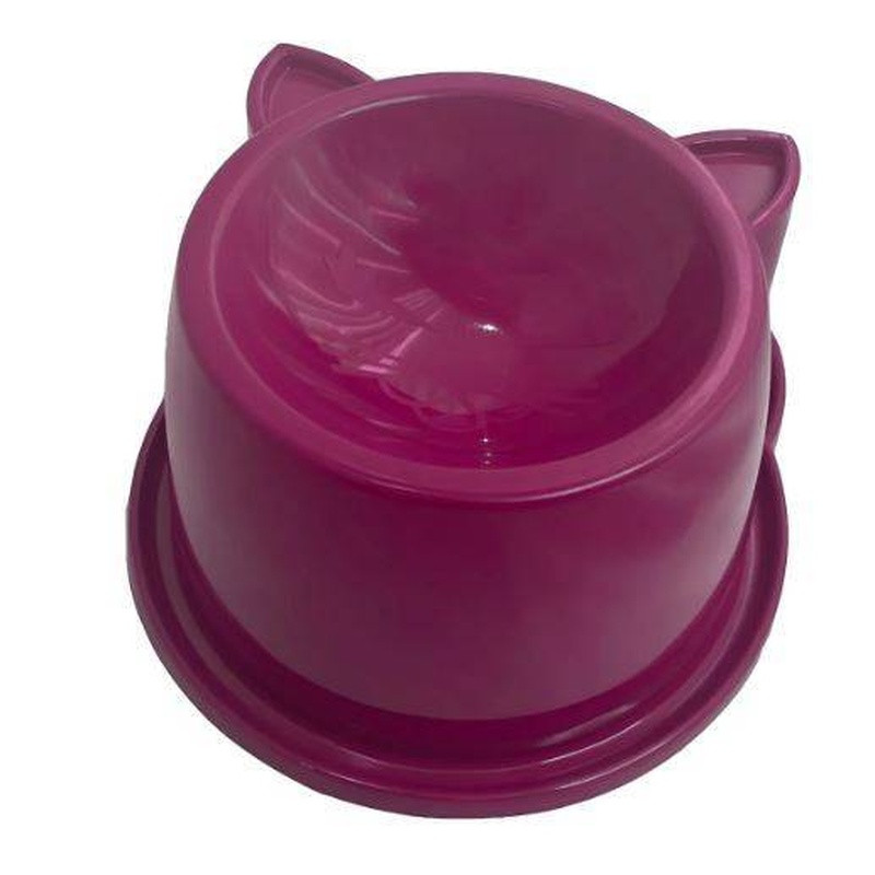 Comedouro Anatomico Gato Luxo Durapets Un Rosa