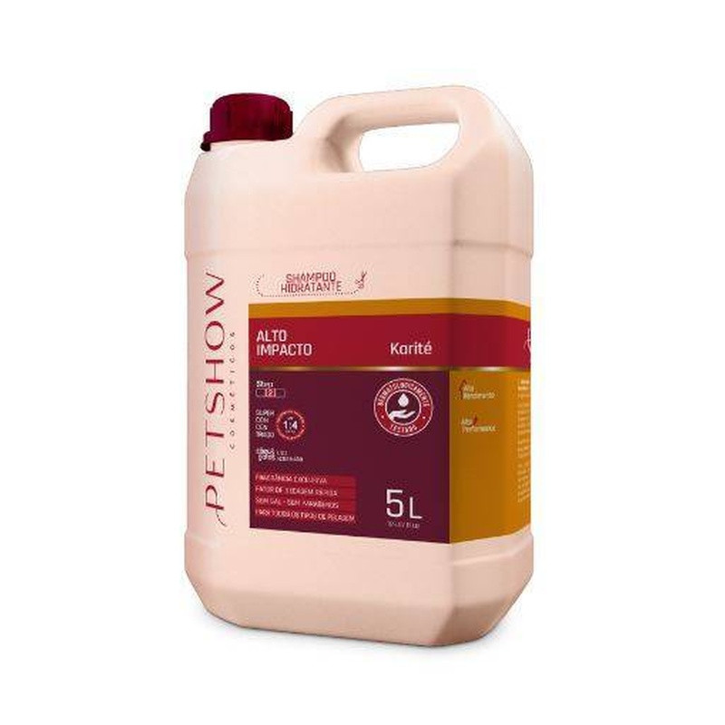 Shampoo Hidratante Alto Impacto 5lt Pet Show Un