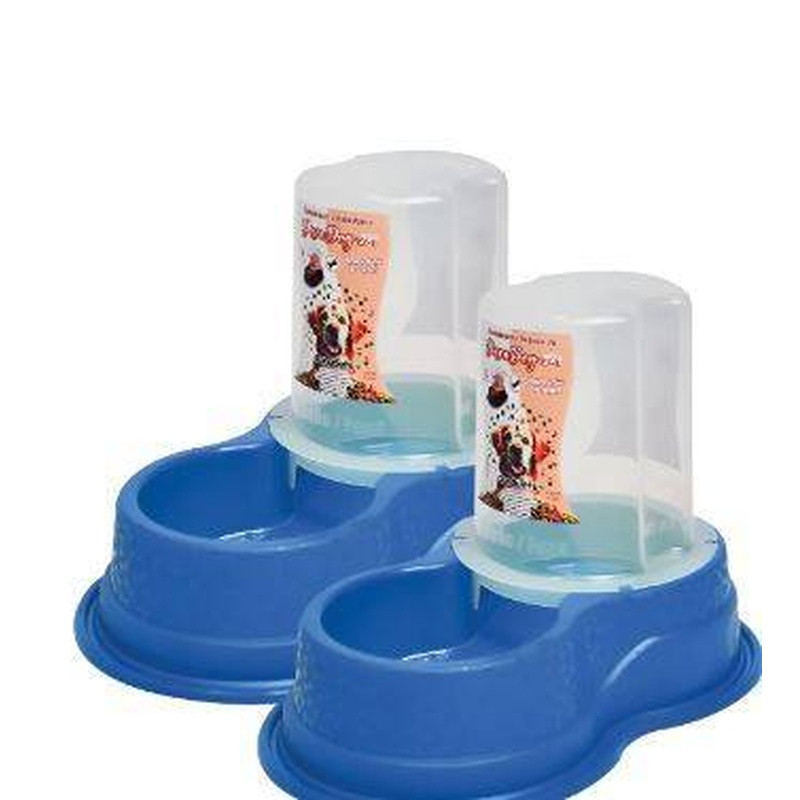 Comedouro/Bebedouro Duradog 2x1 3lts Durapets Un Azul