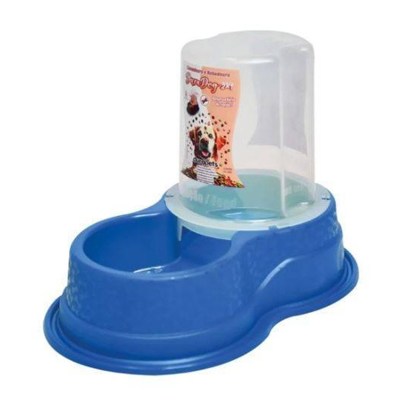 Comedouro/Bebedouro Duradog 1,5lts Durapets Un Azul