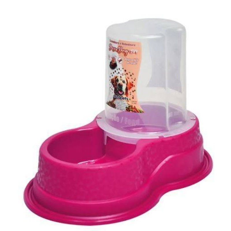 Comedouro/Bebedouro Duradog 1,5lts Durapets Un Rosa